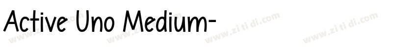 Active Uno Medium字体转换